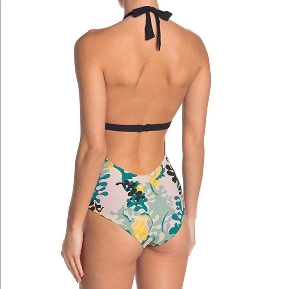 MISSONI Printed Halter One-Piece Swimsuit, Size 42 Euro (8 US) Multi Color,‎ NWT - Picture 3 of 15